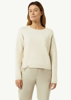 Strickpullover mit Schmuckdetail und Glitzergarn-Comma Fashion