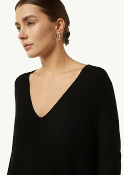 Strickpullover mit seitlich geschlitztem Saum-Comma Clearance