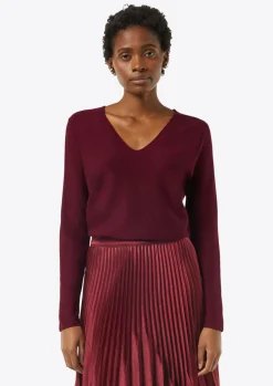 Strickpullover mit seitlich geschlitztem Saum-Comma Outlet