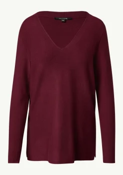 Strickpullover mit seitlich geschlitztem Saum-Comma Outlet