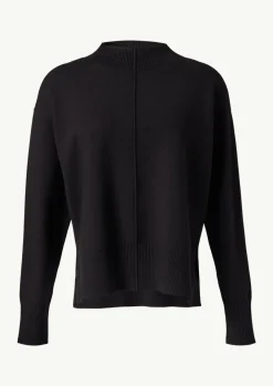 Strickpullover mit seitlich geschlitztem Saum-Comma Clearance