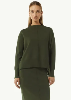 Strickpullover mit seitlich geschlitztem Saum-Comma Sale