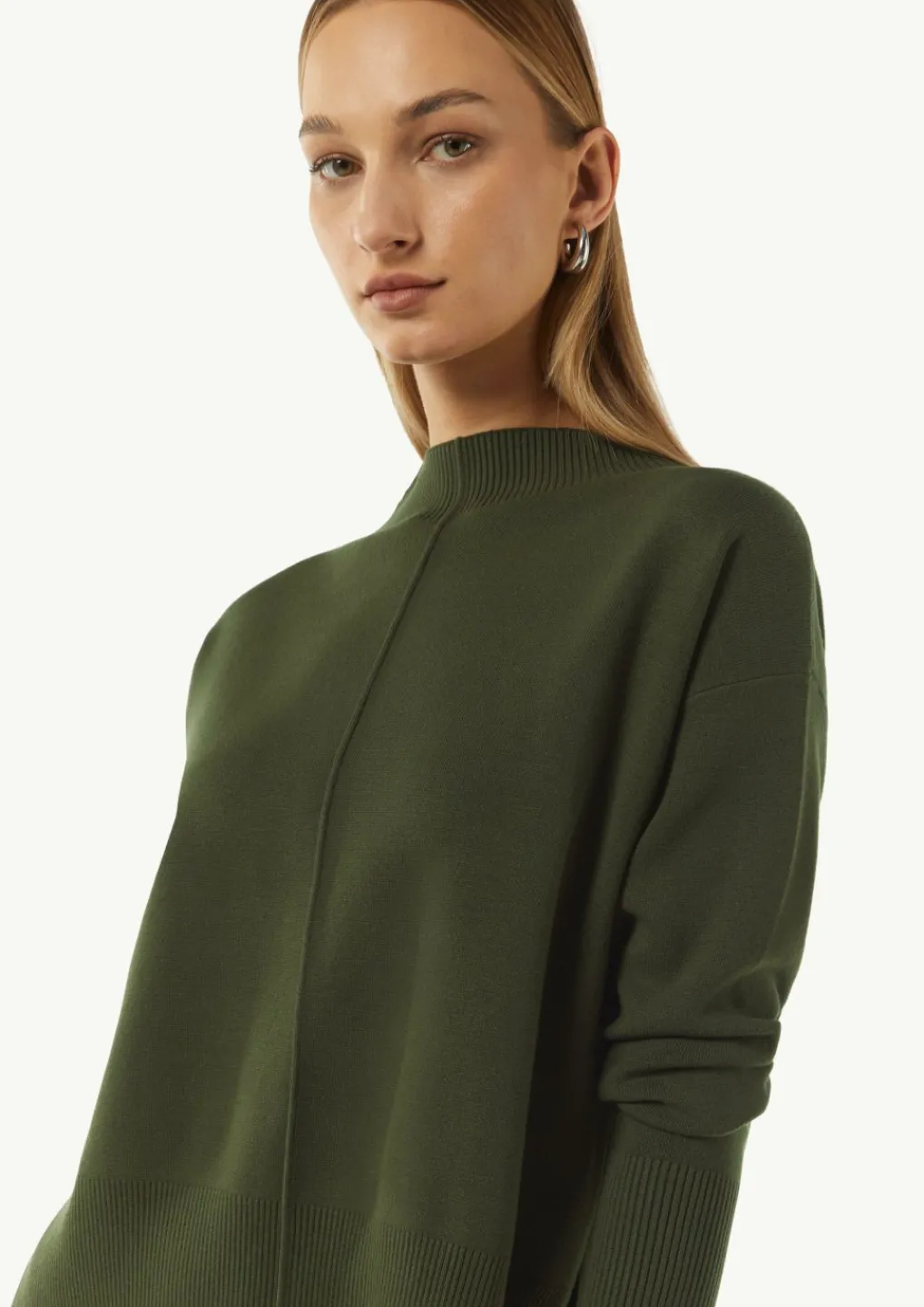 Strickpullover mit seitlich geschlitztem Saum-Comma Sale