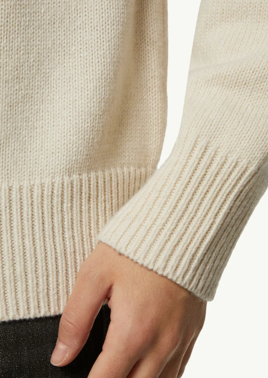 Strickpullover mit Troyer-Kragen-Comma Hot