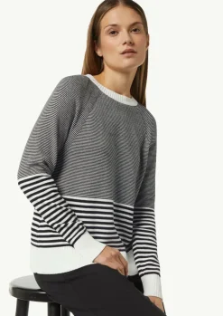Strickpullover mit variierendem Streifenmuster-Comma Sale