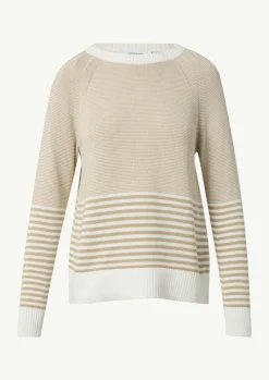 Strickpullover mit variierendem Streifenmuster-Comma Clearance