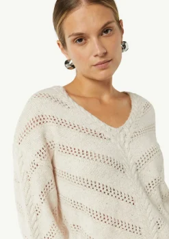 Strickpullover mit zarten Pailletten-Comma Online
