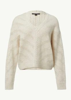 Strickpullover mit zarten Pailletten-Comma Online