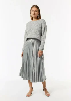 Strickpullover mit Zopfmuster-Comma Discount