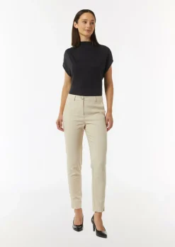 Strick-Shirt aus Lyocellmix mit Faltendetails-Comma Fashion