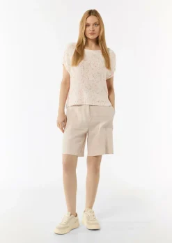 Strick-Shirt mit überschnittenen Schultern im Boxy-Look-Comma Sale