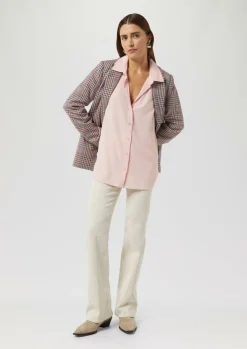 Strukturierte Bluse mit Hemdkragen-Comma Outlet