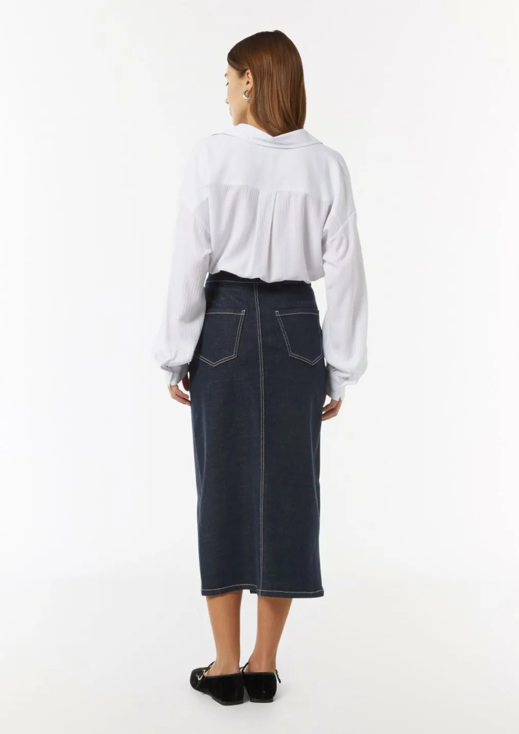 Strukturierte Bluse mit Hemdkragen-Comma Best