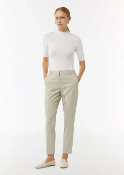 Strukturierte Cigarette-Pants mit Bügelfalten-Comma Sale