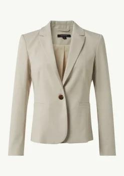 Strukturierter Blazer mit Reverskragen-Comma Hot