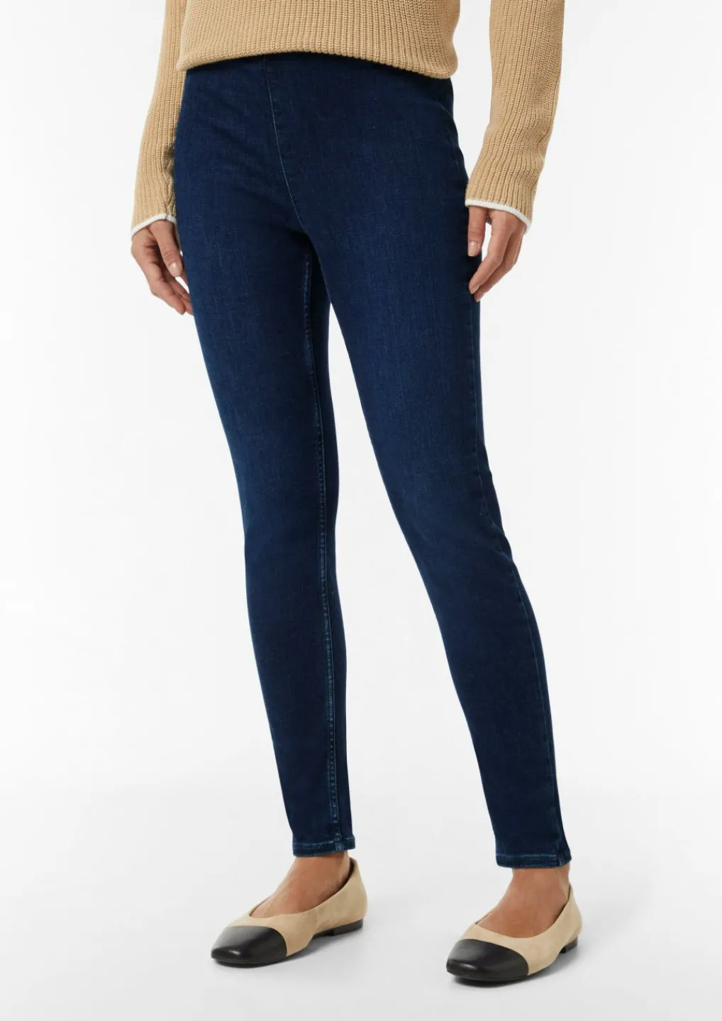 Super-Skinny-Jeans aus Baumwollstretch-Comma New