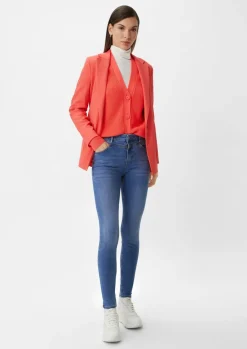 Super skinny: Jeans mit Sattelbund-Comma Outlet