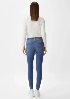 Super skinny: Jeans mit Sattelbund-Comma Outlet