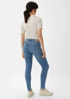Superskinny-Jeans mit verkürztem Bein-Comma Discount