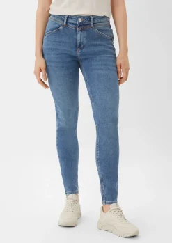 Superskinny-Jeans mit verkürztem Bein-Comma Discount