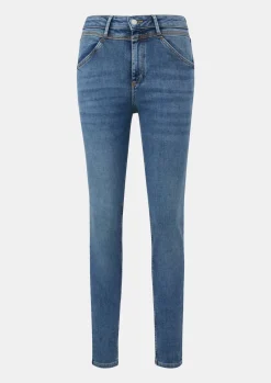Superskinny-Jeans mit verkürztem Bein-Comma Discount