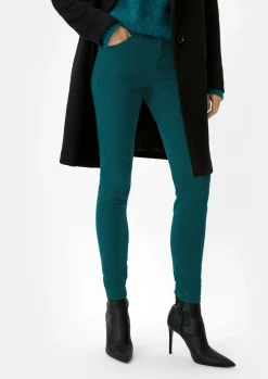 Super skinny: Twillhose aus Baumwollmix-Comma Clearance