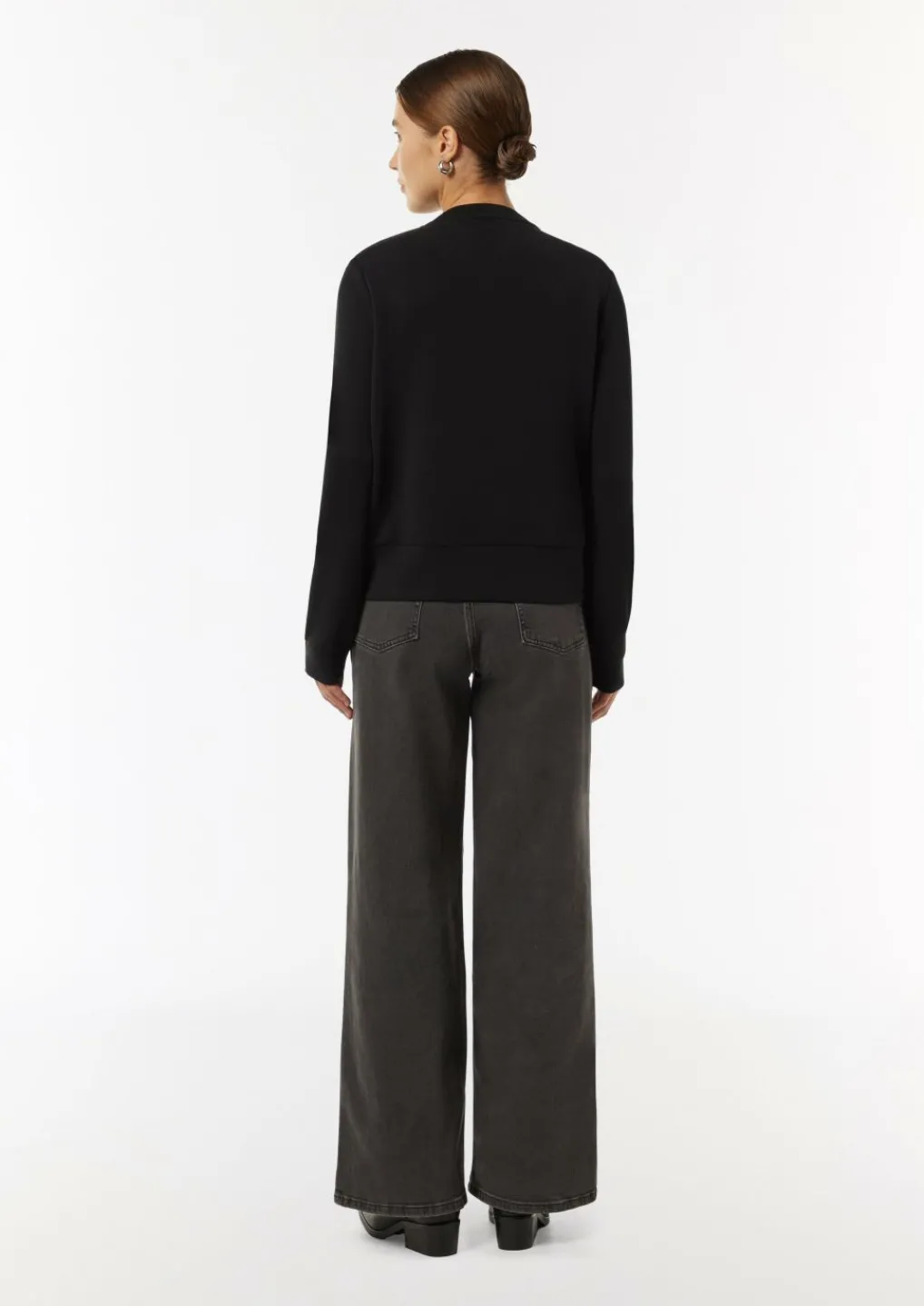 Sweat-Jacke mit Pailletten-Besatz-Comma Best