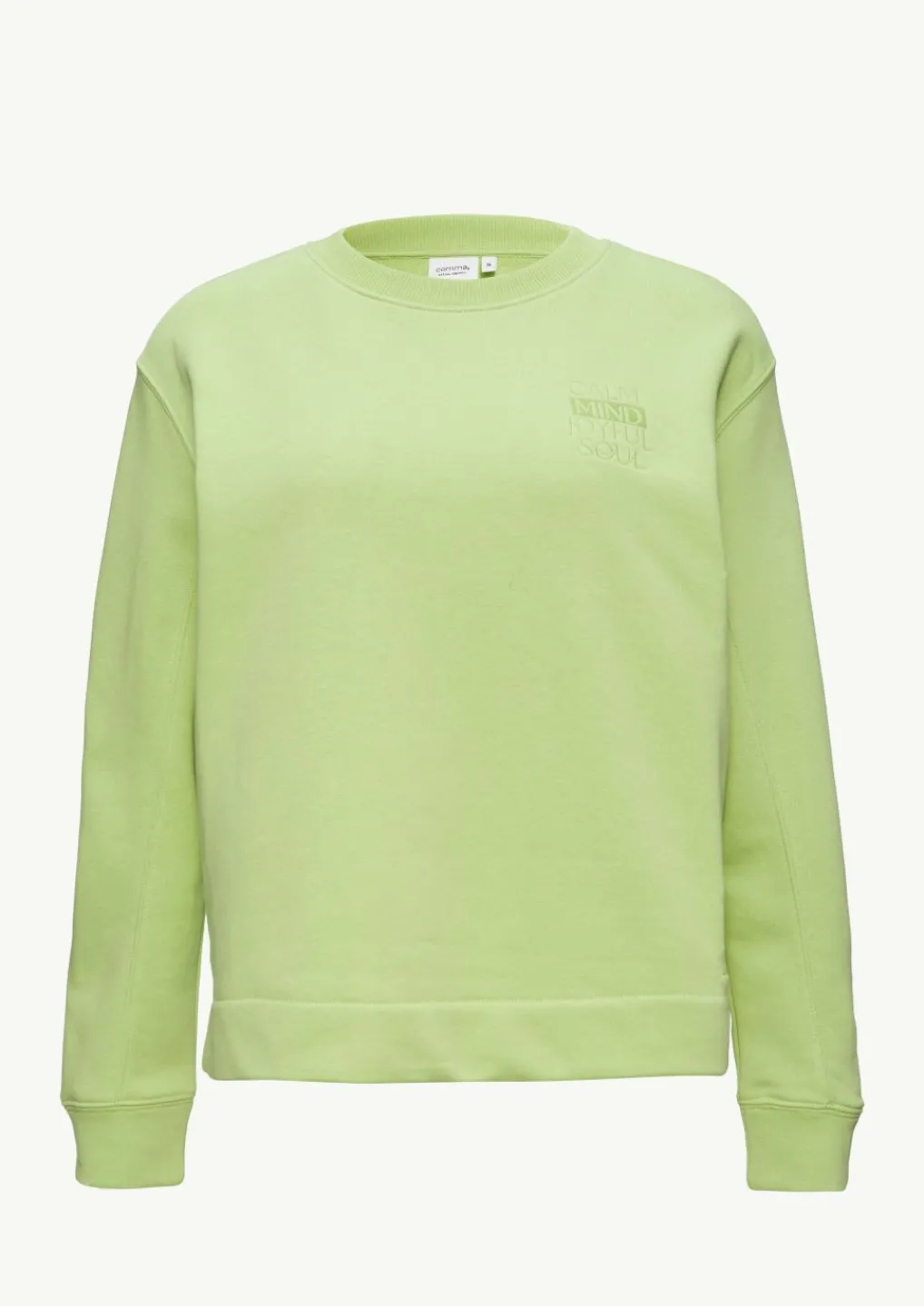 Sweatshirt aus Baumwollmix mit Stickerei-Comma Hot