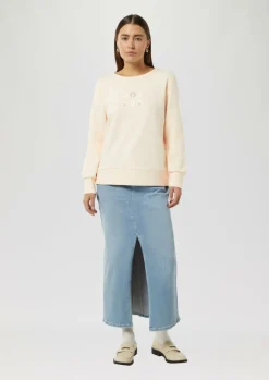 Sweatshirt mit Artwork-Comma Fashion