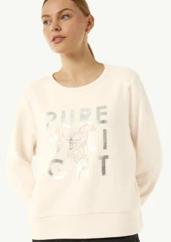 Sweatshirt mit Artwork und Rippbündchen-Comma Clearance