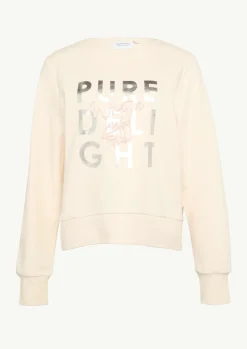 Sweatshirt mit Artwork und Rippbündchen-Comma Clearance