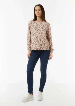 Sweatshirt mit floralem Muster-Comma Online
