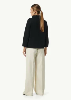 Sweatshirt mit Rollkragen und Strukturmuster-Comma Discount