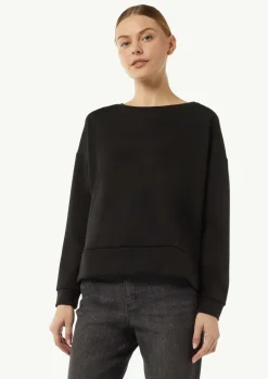 Sweatshirt mit Schmucksteinen-Comma Hot