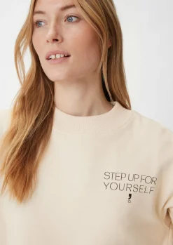 Sweatshirt mit Statement-Print-Comma Sale