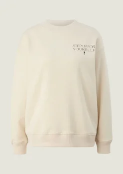 Sweatshirt mit Statement-Print-Comma Sale