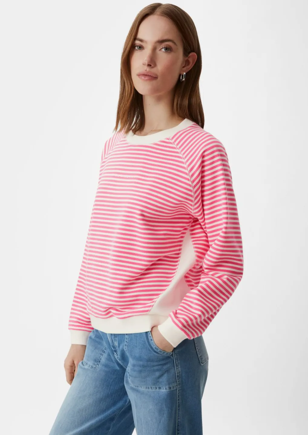 Sweatshirt mit Streifenmuster-Comma Online