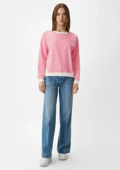 Sweatshirt mit Streifenmuster-Comma Online