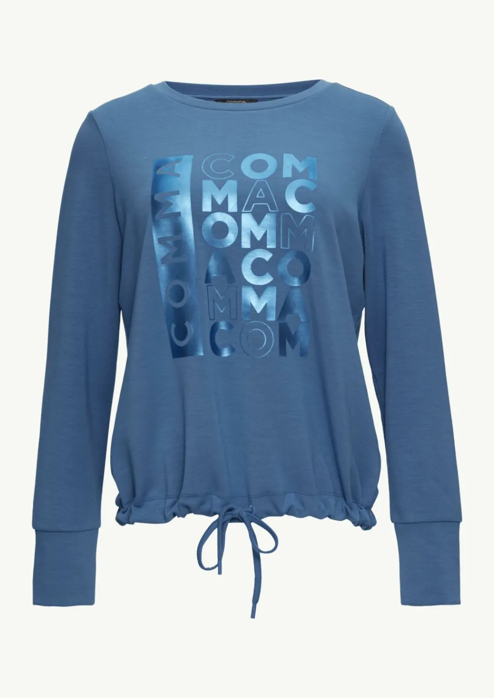 Sweatshirt mit Tunnelzug im Saum-Comma Discount