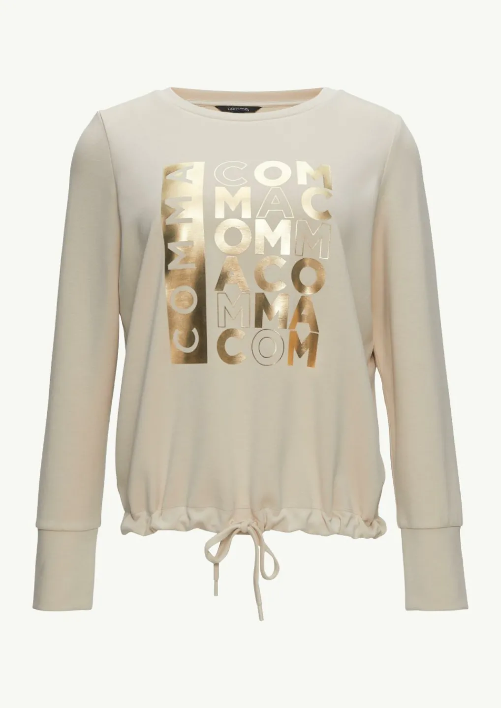 Sweatshirt mit Tunnelzug im Saum-Comma Best