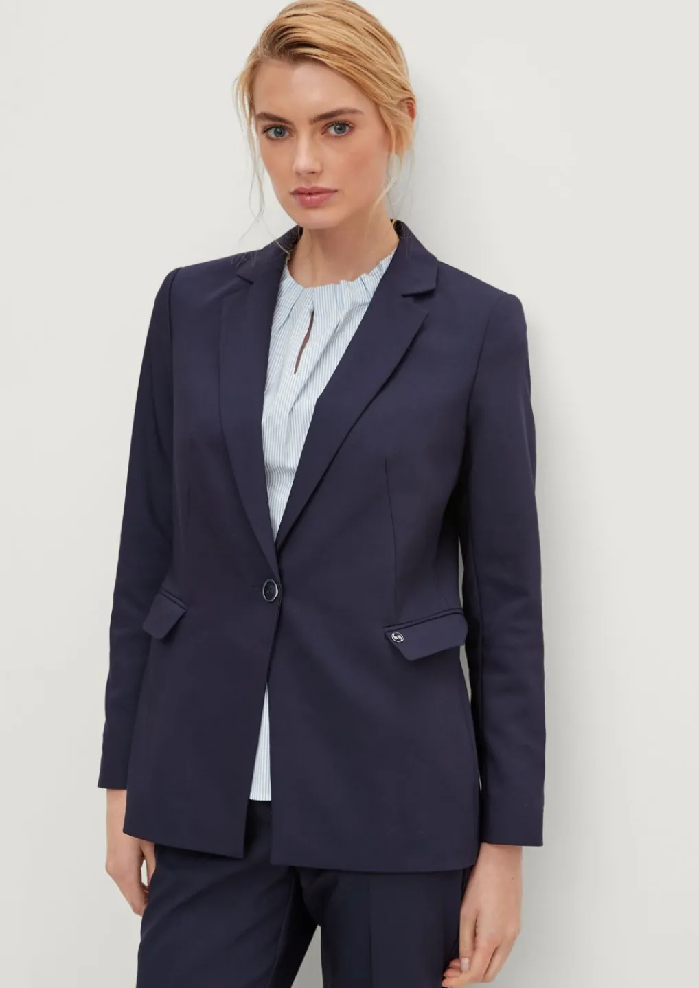 Taillierter Blazer in Baumwollmix-Comma Hot
