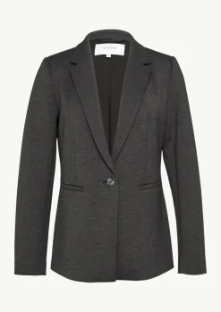 Taillierter Jersey-Blazer mit Leistentaschen-Comma Fashion