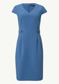 Tailliertes Etuikleid aus Twill-Comma Hot