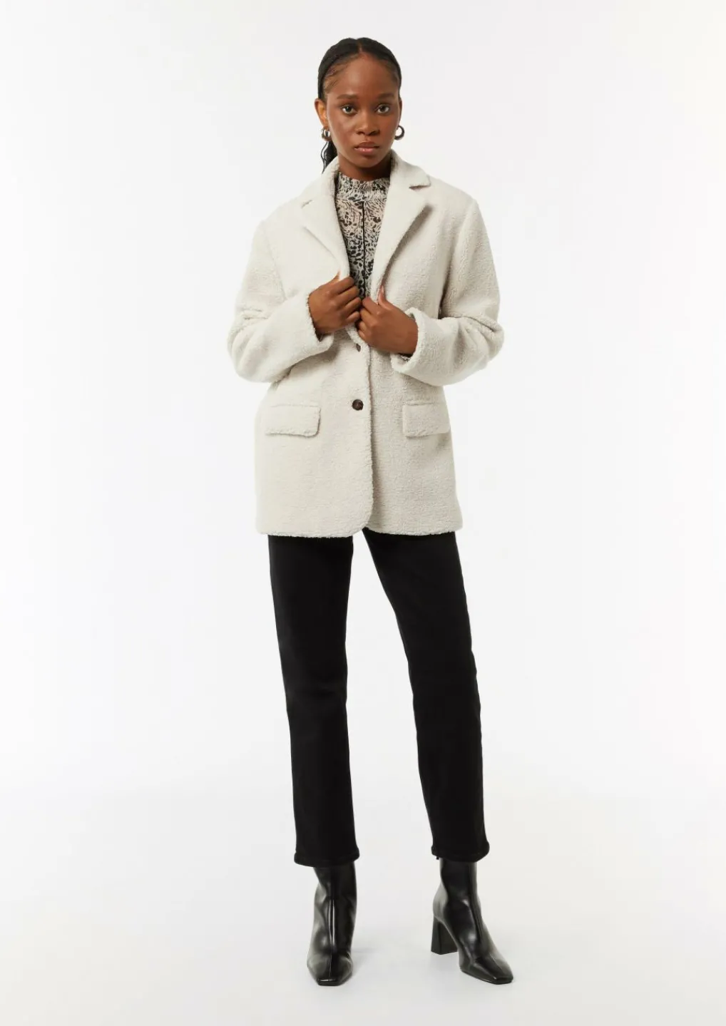 Teddy-Blazer im Relaxed Fit-Comma Outlet