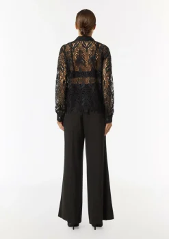Transparente Bluse aus edler Spitze-Comma Discount