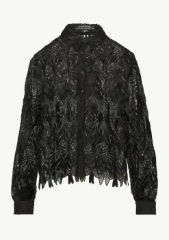 Transparente Bluse aus edler Spitze-Comma Discount