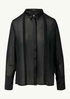 Transparente Hemdbluse aus Chiffon-Comma Fashion