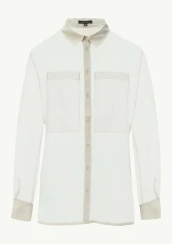Transparente Hemdbluse aus Organza-Comma Online