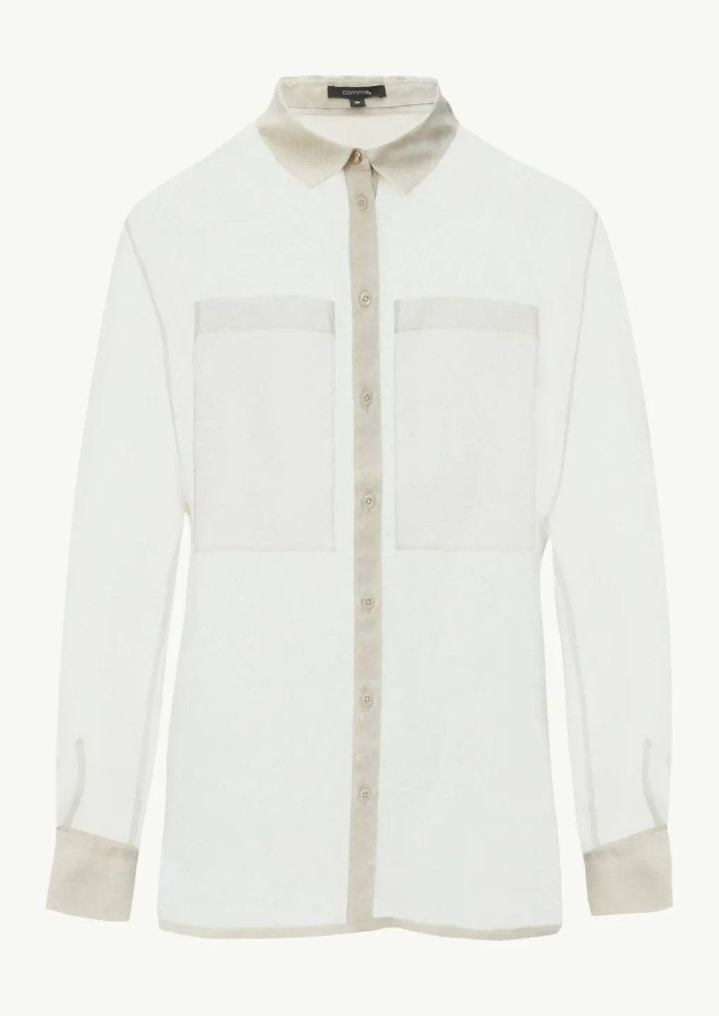 Transparente Hemdbluse aus Organza-Comma Online