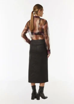 Transparente Hemdbluse aus Organza-Comma Best